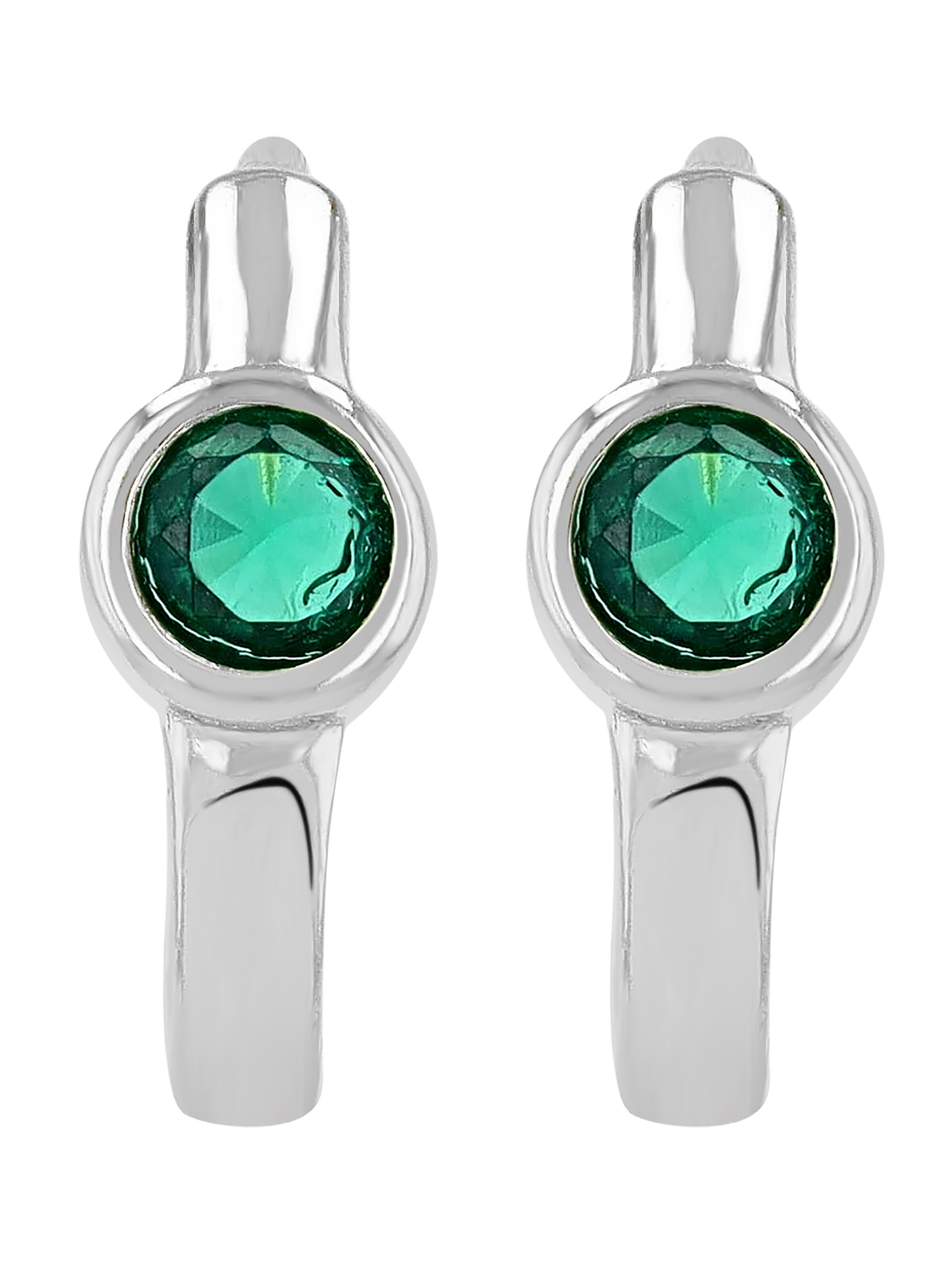 Akzent Earrings 'langlebig' in Silver: front