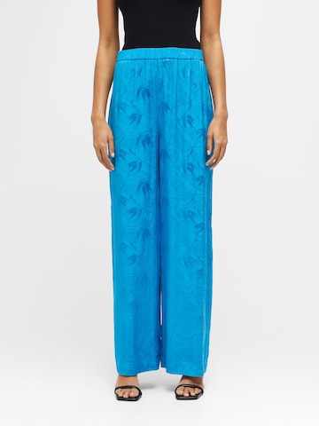 OBJECT Wide leg Broek 'Li Aya' in Blauw: voorkant