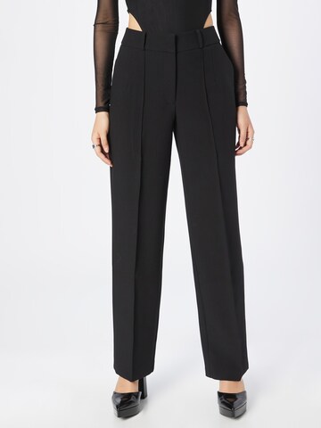 Warehouse Regular Pantalon in Zwart: voorkant