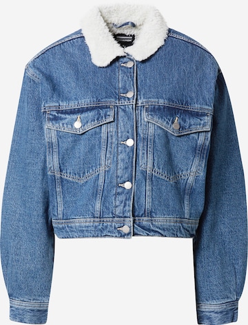 Dr. Denim Between-Season Jacket 'Tilly Pile' in Blue: front