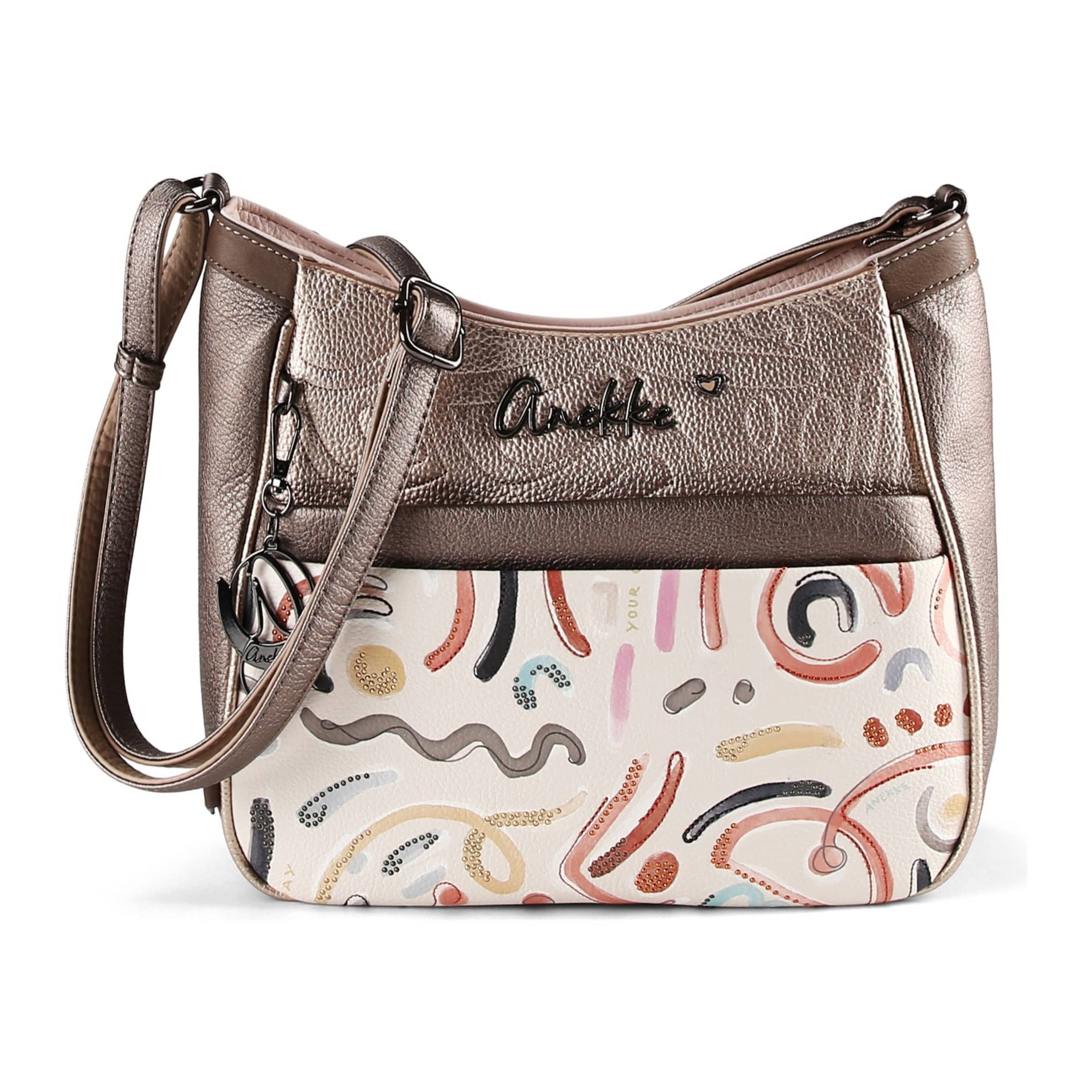 Anekke Umhängetasche 'Olympia' in Grau: Vorderseite