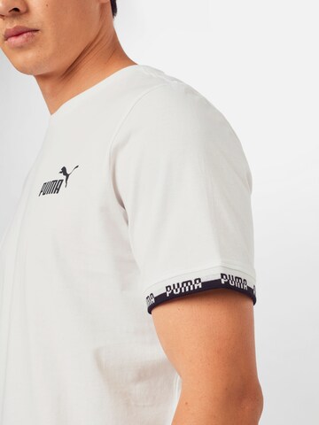 T-Shirt fonctionnel 'Amplified' PUMA en blanc
