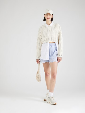 Regular Pantalon PIECES en bleu