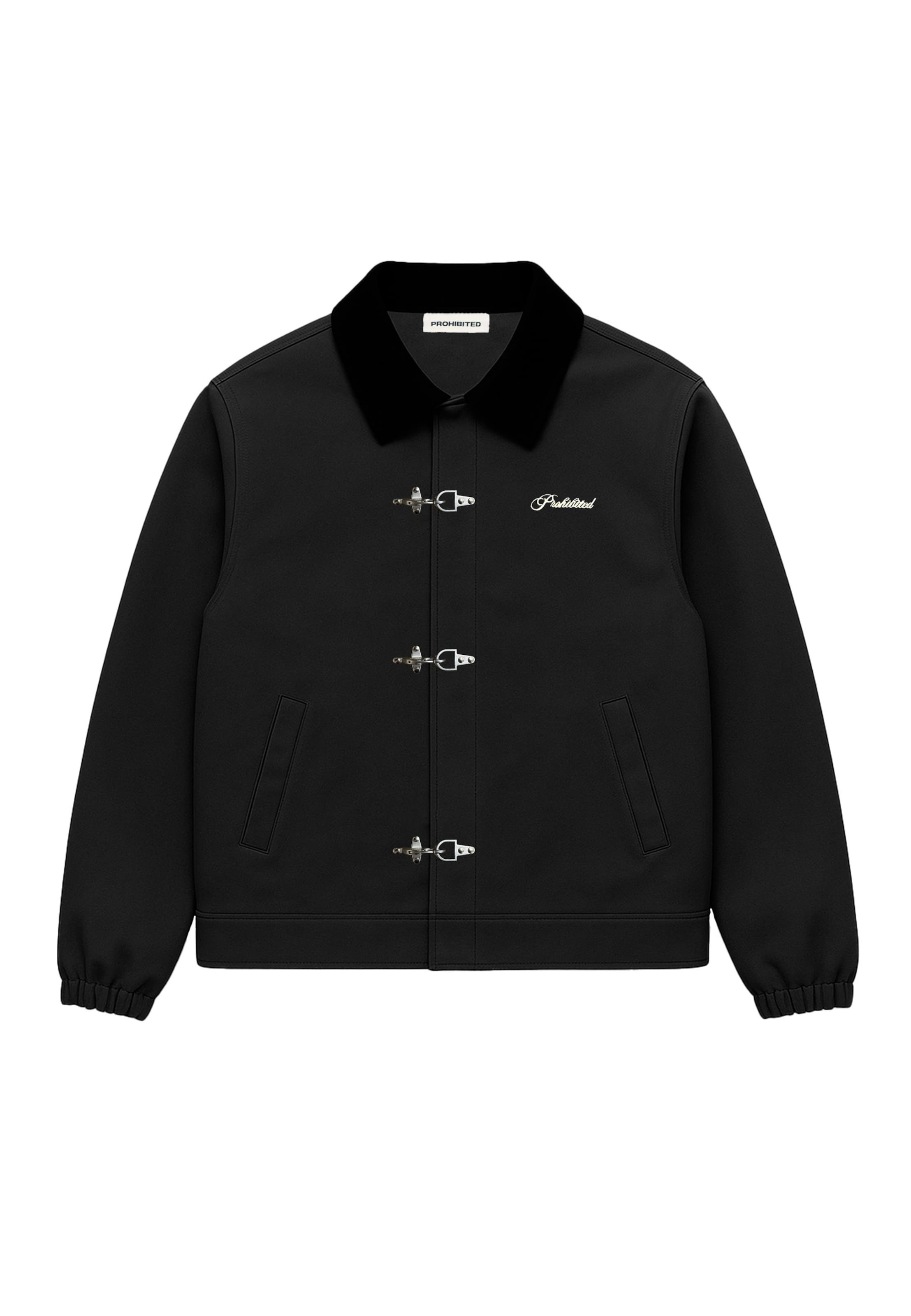 Veste mi-saison 'Back In The Days' Prohibited en noir : devant