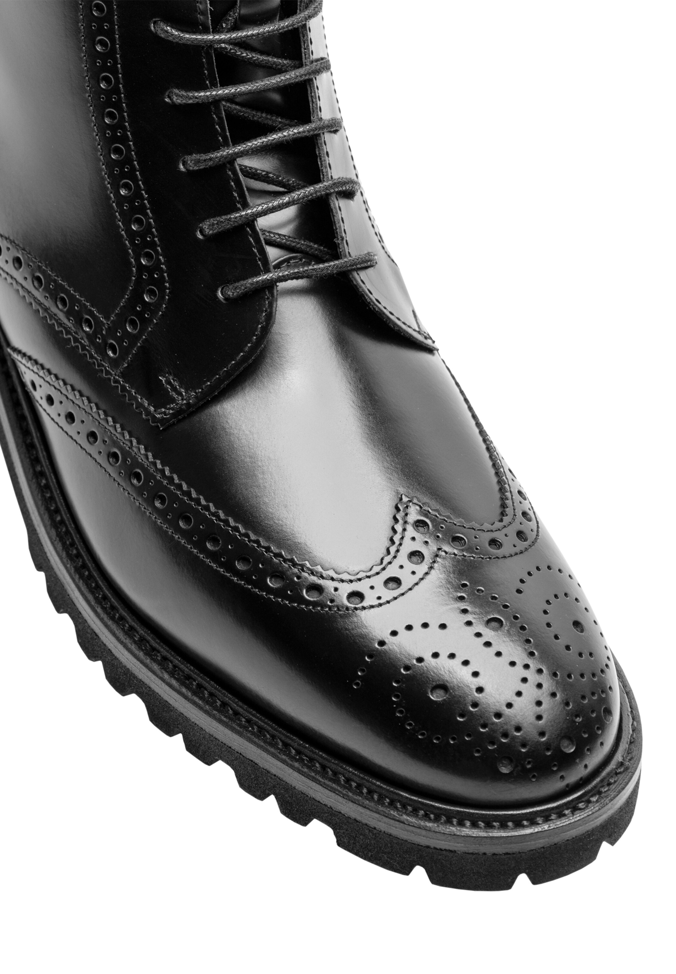 Henry Stevens Schnürboots 'Winston FBDB5' in Schwarz