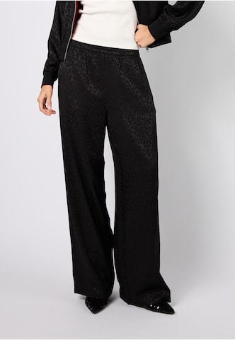 Wide leg Pantaloni 'Saela' di OH APRIL in nero: frontale