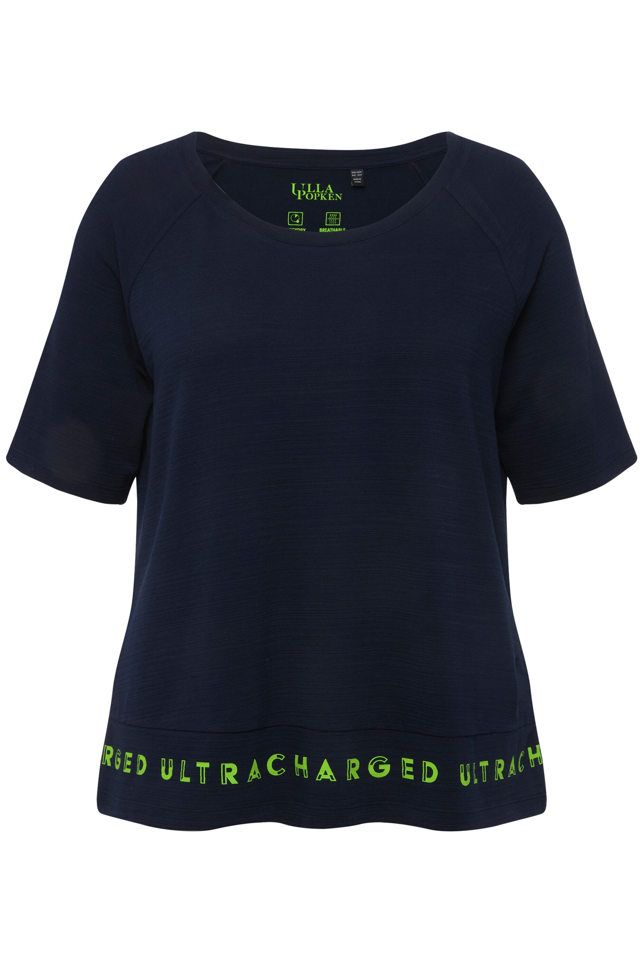 Ulla Popken Shirt in Blauw: voorkant