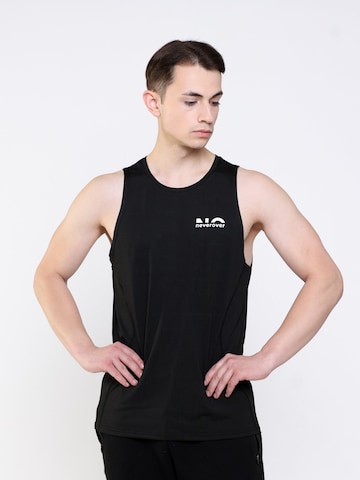neverover - Camiseta funcional 'AeroKnit' en negro: frente