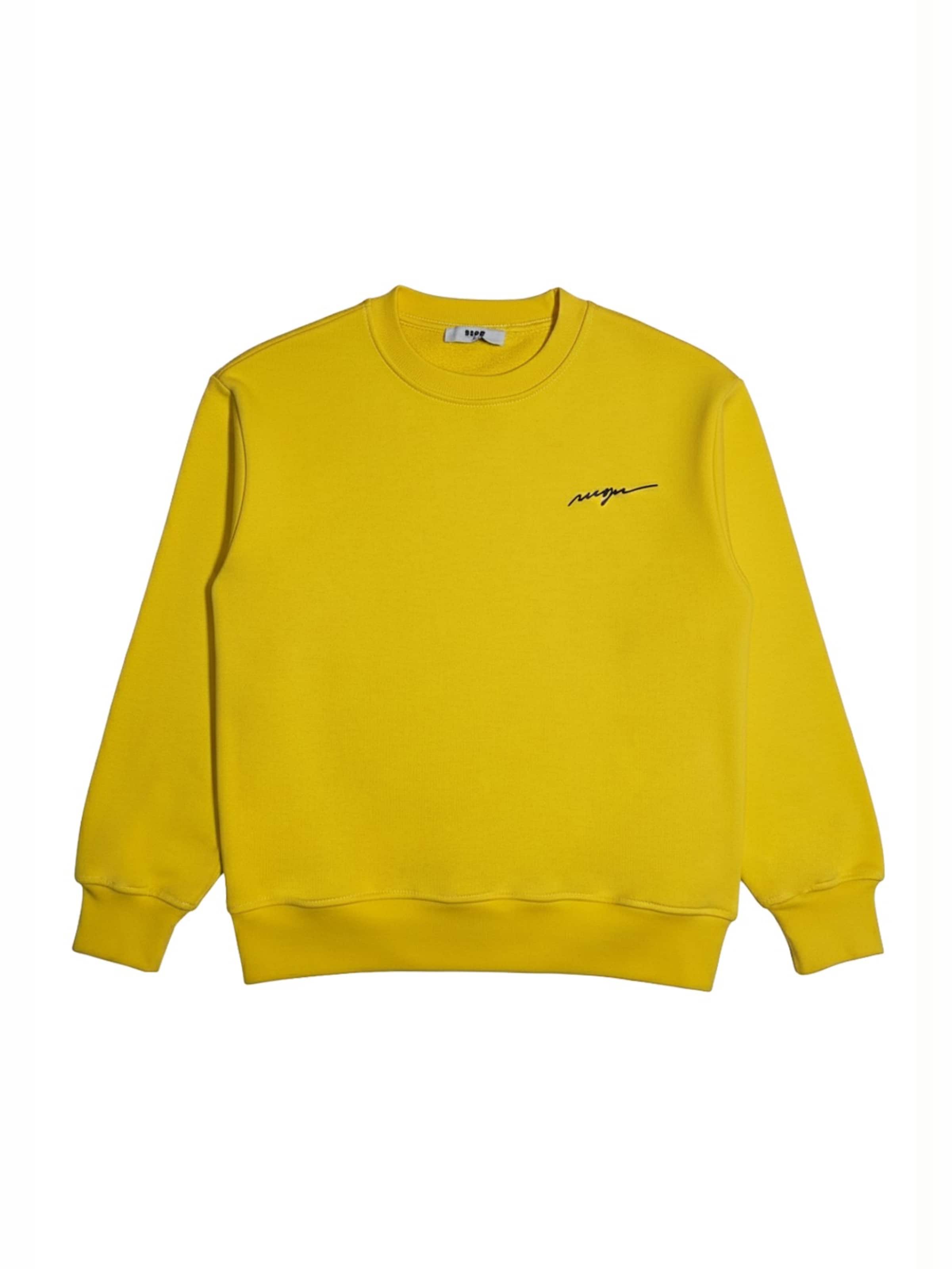 MSGM - Sudadera 'Felpa girocollo gialla per bambino' en amarillo: frente