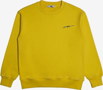 MSGM Sweatshirt 'Felpa girocollo gialla per bambino' in Gelb: Vorderseite