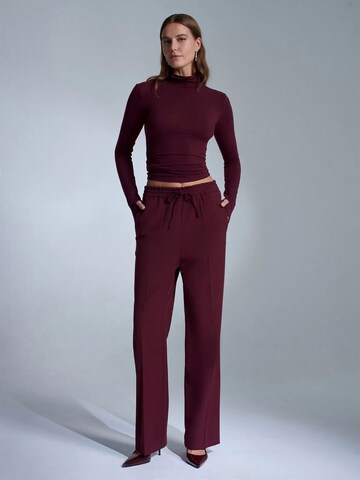 Dilvin Regular Pants in Red