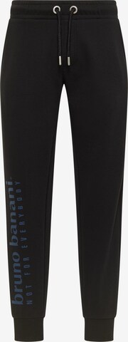 BRUNO BANANI Tapered Broek ' CASE ' in Zwart: voorkant