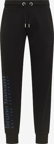 BRUNO BANANI Tapered Pants ' CASE ' in Black: front