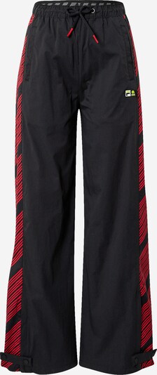 FILA Спортен панталон в червено / черно, Преглед на продукта