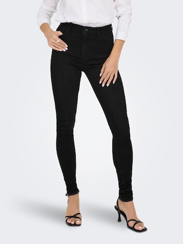 ONLY Skinny Jeans 'DRUNA' in Zwart: voorkant