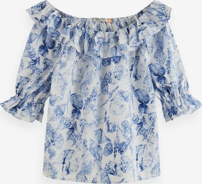 SCOTCH & SODA Blouse in Sapphire / Off white, Item view