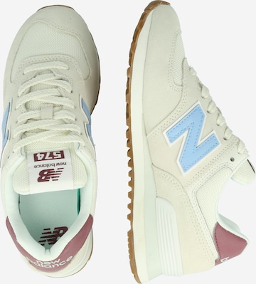 Sneaker bassa '574' di new balance in bianco