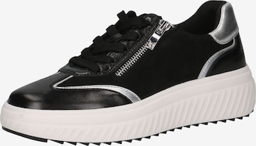 Baskets basses CAPRICE en noir : devant
