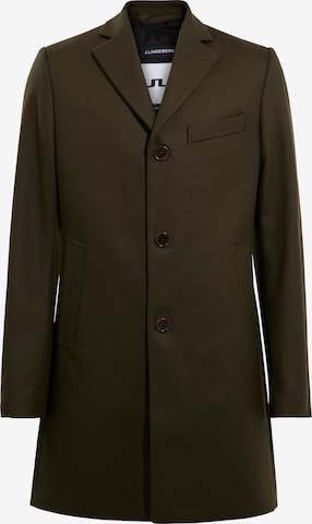 J.Lindeberg Between-seasons coat 'WOLGER COMPACT MELTON' in Green: front