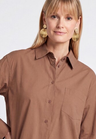 Chemisier usha WHITE LABEL en marron