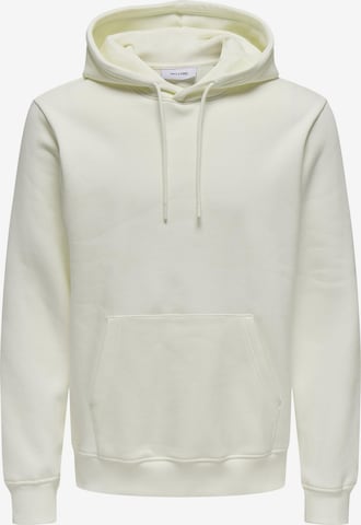 Only & Sons Sweatshirt 'Connor' in Beige: front