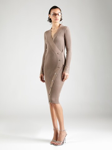 GUESS Knit dress 'CECILE' in Brown