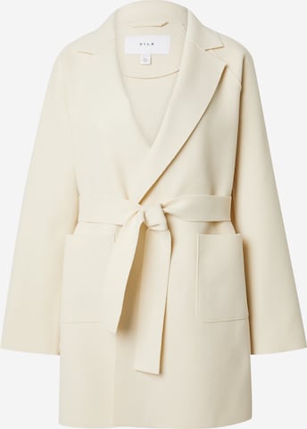 VILA Between-Seasons Coat 'Juice' in Beige: front