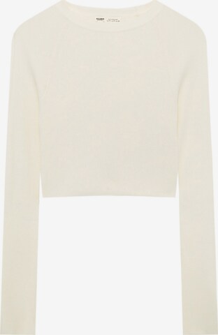 Pull&Bear Sweater in Beige: front