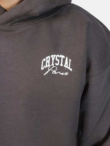 Crystal Paris Sweatshirt 'Nightwolf' in Grijs