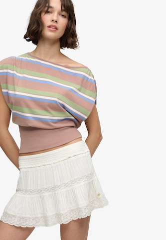 Jupe 'Ibiza' Superdry & Co en blanc