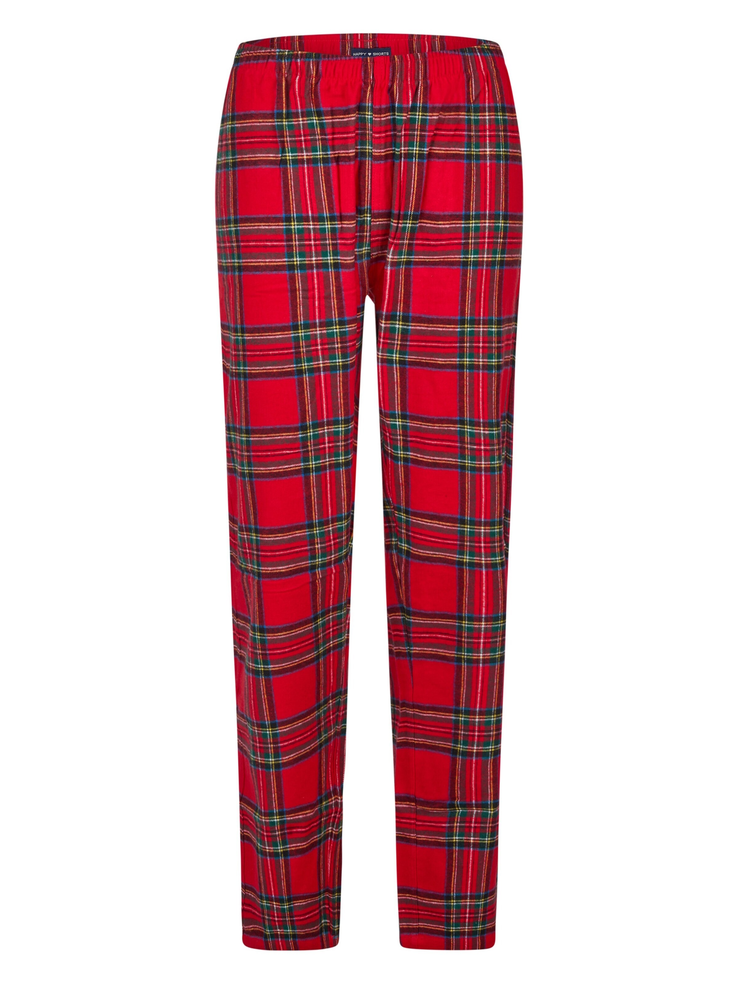 Happy Shorts Pyjama 'Christmas' in Rood