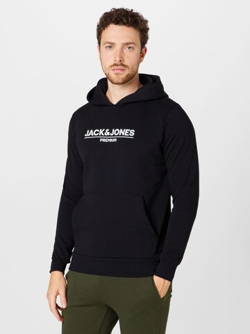 JACK & JONES Sweatshirt 'BLAJADON' in Zwart: voorkant