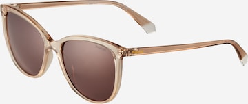 Lunettes de soleil '4138/S' Polaroid en beige : devant