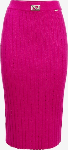 Fustă de la Influencer pe roz: față