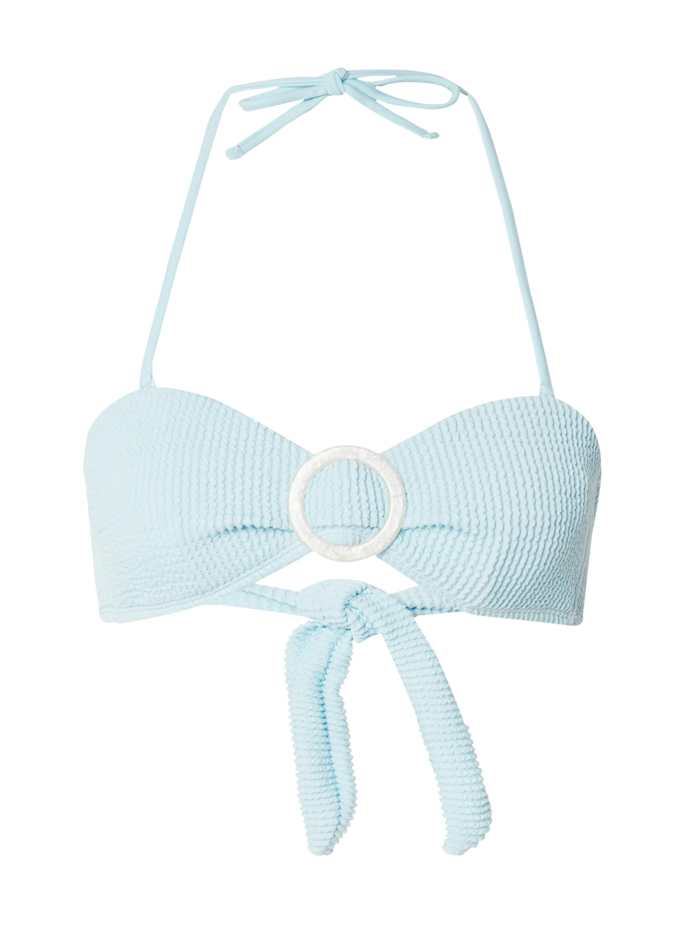 Hunkemöller Bandeau Bikinitop in Blauw: voorkant
