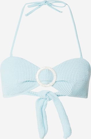 Bandeau Hauts de bikini Hunkemöller en bleu : devant