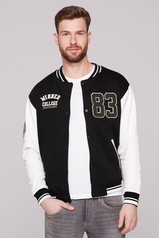 CAMP DAVID Between-Season Jacket in Black: front