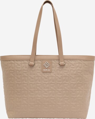 REPLAY Shopper i beige: forside