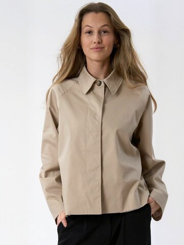 Giacca di mezza stagione ' Mavis ' di TEESHOPPEN in beige: frontale