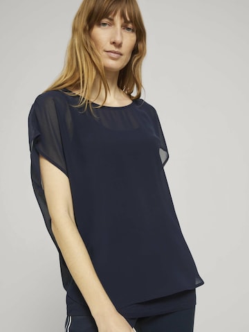 TOM TAILOR T-Shirt in Blau