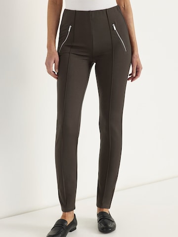 Cellbes of Sweden Skinny Broek in Brons: voorkant
