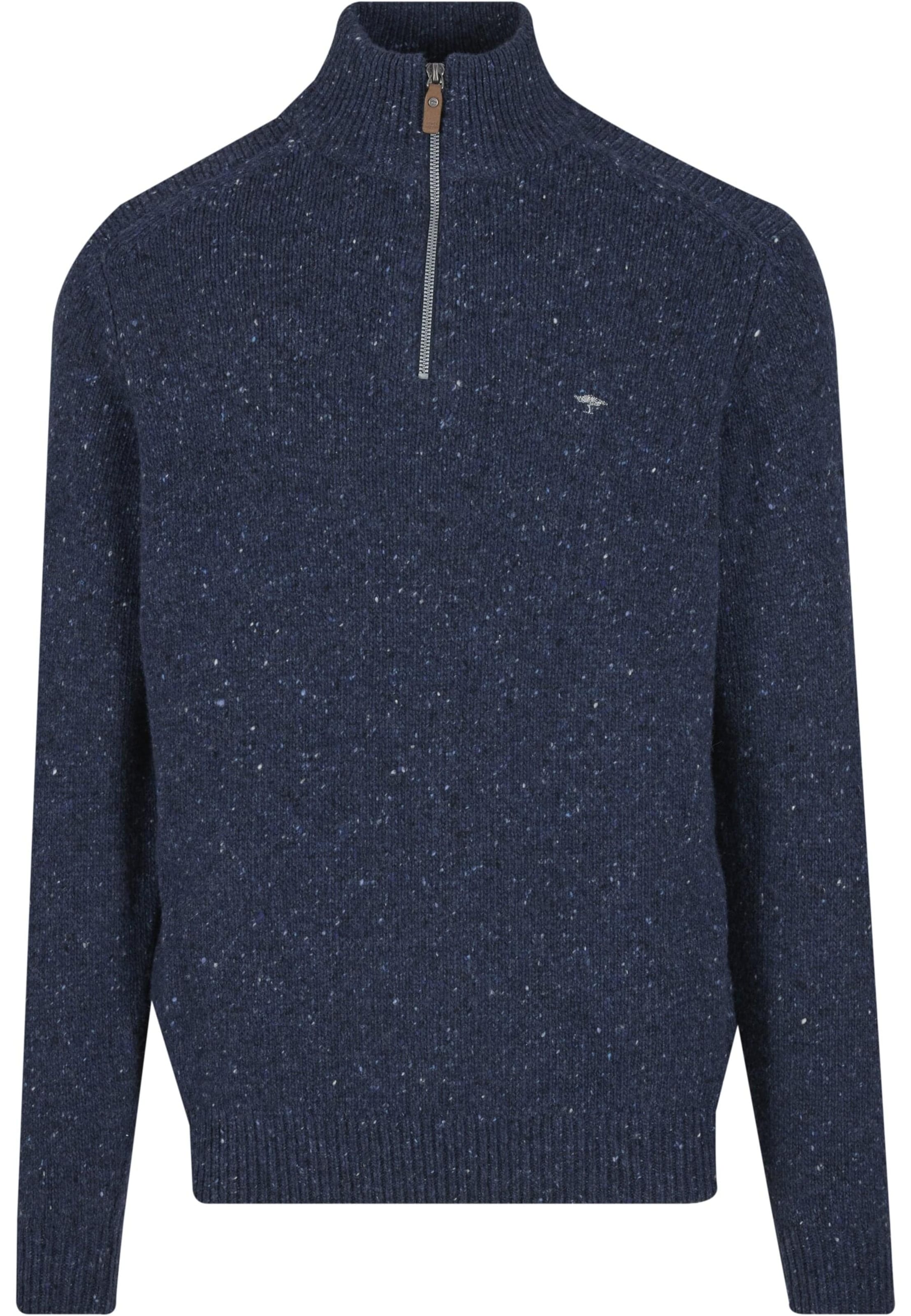 FYNCH-HATTON Πουλόβερ 'Donegal' σε μπλε: μπροστά