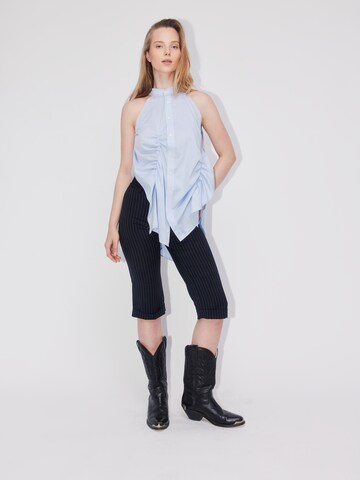 ABOUT YOU REBIRTH STUDIOS Blouse 'Shirred' in Blue