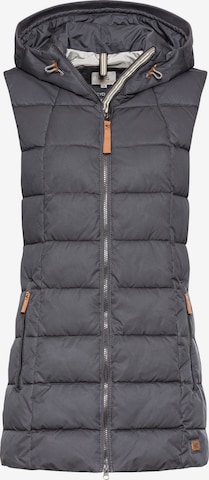 CAMEL ACTIVE Lange Weste mit Kapuze in Blau: Vorderseite