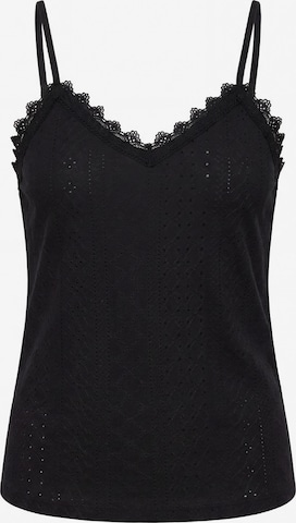 MEETWEE Top 'V-neck summer lace vest' in Zwart: voorkant