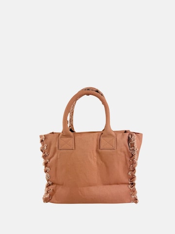 Borsa a mano 'PINKO BEACH SHOPPER CANVAS BORSA' di PINKO in marrone