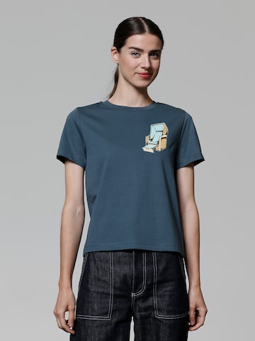 Maglietta ' Strandkorb ' di Watapparel in blu: frontale