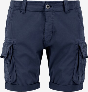 Pantalon cargo ALPHA INDUSTRIES en bleu : devant