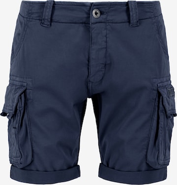 ALPHA INDUSTRIES Cargo Pants in Blue: front