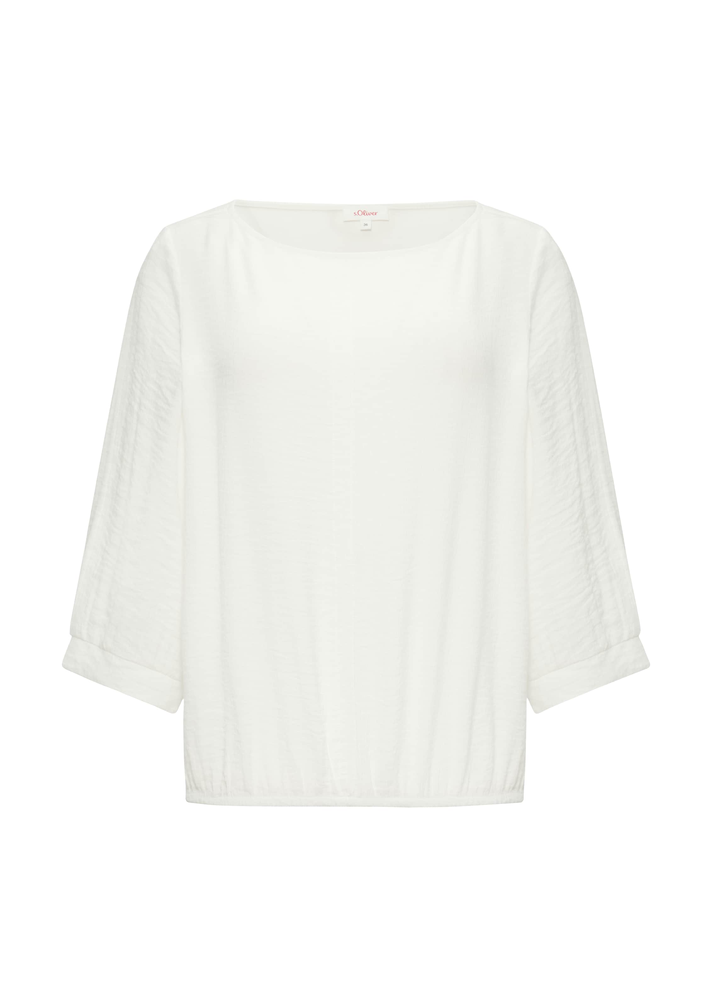 s.Oliver Shirt in Wit: voorkant